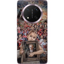 TechTree Honor Magic 7 Lite Uyumlu Anıtkabir Atatürk Portre Baskılı Silikon Kılıf