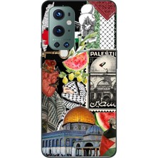 TechTree Oneplus 9 Pro Uyumlu Filistin Özgürlük Kolajı Baskılı Silikon Kılıf