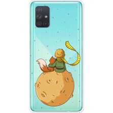 TechTree Samsung Galaxy A71 Uyumlu Küçük Prens Gezegen Boa Tasarımlı Baskılı Silikon Kılıf