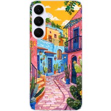 TechTree Samsung Galaxy S25 Fe Uyumlu Renkli Sanat Sokak Silikon Kılıf