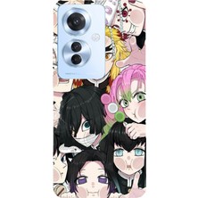 TechTree Oppo Reno 11F Uyumlu Demon Slayer Manga Baskılı Silikon Kılıf
