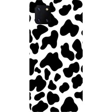 TechTree Samsung Galaxy Note 10 Lite Uyumlu Inek Desenli Tasarımlı Baskılı Silikon Kılıf