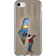 TechTree iPhone 6 - 6s Uyumlu Mescid-I Aksa Duvar Baskılı Silikon Kılıf
