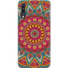 TechTree Samsung Galaxy A70 Uyumlu Mandala Baskılı Silikon Kılıf