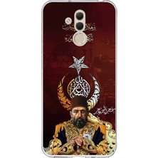 TechTree Huawei Mate 20 Lite Uyumlu Abdülhamid Han Baskılı Silikon Kılıf