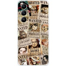 TechTree Vivo V30 Lite Uyumlu One Piece Gazete Tasarımlı Baskılı Silikon Kılıf