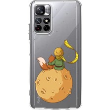 TechTree Redmi 10 Uyumlu Küçük Prens Gezegen Boa Tasarımlı Baskılı Silikon Kılıf