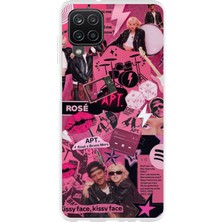 TechTree Samsung Galaxy A22-M22-M32 Uyumlu Blackpink Kolaj Baskılı Silikon Kılıf
