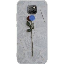 TechTree General Mobile Gm 20 Uyumlu Kırmızı Gül Baskılı Silikon Kılıf