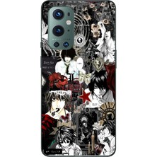 TechTree Oneplus 9 Pro Uyumlu Death Note Kolaj Tasarımlı Baskılı Silikon Kılıf