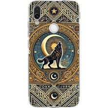 TechTree Redmi Note 7 Uyumlu Yalnız Kurt Göktürk Baskılı Silikon Kılıf