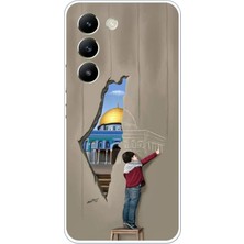 TechTree Vivo V30 Lite Uyumlu Mescid-I Aksa Duvar Baskılı Silikon Kılıf