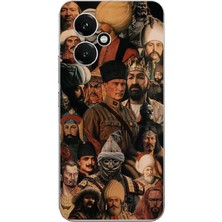 TechTree Honor 400 Uyumlu Türk Büyükleri Kolaj Baskılı Silikon Kılıf