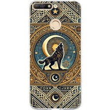 TechTree Huawei Y6 2018 - Honor 7A Uyumlu Yalnız Kurt Göktürk Baskılı Silikon Kılıf