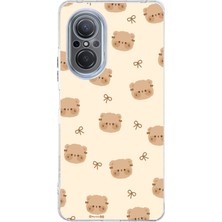 TechTree Huawei Nova 9 Se Uyumlu Sevimli Ayıcıklar Baskılı Silikon Kılıf