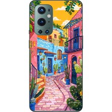 TechTree Oneplus 9 Pro Uyumlu Renkli Sanat Sokak Silikon Kılıf