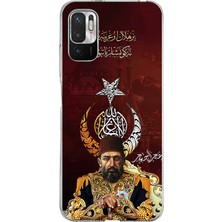 TechTree Redmi Note 10 5g Uyumlu Abdülhamid Han Baskılı Silikon Kılıf