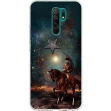 TechTree Redmi 9 Uyumlu Atatürk At Üstünde Zafer Baskılı Silikon Kılıf