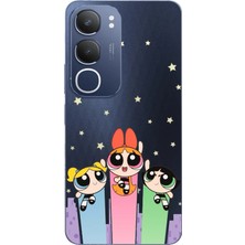 TechTree Vivo Y19S Uyumlu Powerpuff Girls Tasarımlı Baskılı Silikon Kılıf