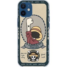 TechTree iPhone 12 Mini Uyumlu One Piece Dolar Baskılı Silikon Kılıf