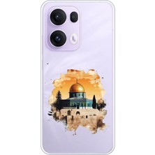 TechTree Oppo Reno 13 Pro Uyumlu Mescid-I Aksa Tasarımlı Baskılı Silikon Kılıf