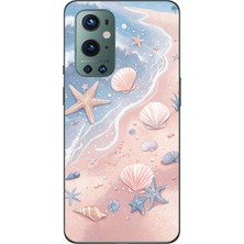TechTree Oneplus 9 Pro Uyumlu Sahil Deniz Kabuğu Baskılı Silikon Kılıf