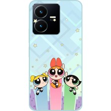 TechTree Vivo Y22S - Y35 Uyumlu Powerpuff Girls Tasarımlı Baskılı Silikon Kılıf