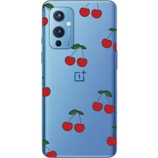 TechTree Oneplus 9 Uyumlu Kirazlar Tasarımlı Baskılı Silikon Kılıf
