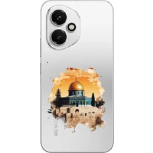 TechTree Honor 400 Uyumlu Mescid-I Aksa Tasarımlı Baskılı Silikon Kılıf
