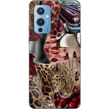 TechTree Oneplus 9 Uyumlu Leopar Kırmızı Vibes Baskılı Silikon Kılıf