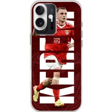 TechTree iPhone 16 Plus Uyumlu Kerem Aktürkoğlu Benfica Baskılı Silikon Kılıf
