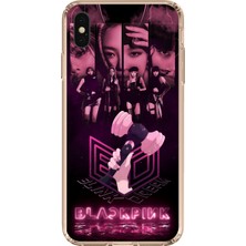 TechTree iPhone Xs Max Uyumlu Blackpink Poster Baskılı Silikon Kılıf