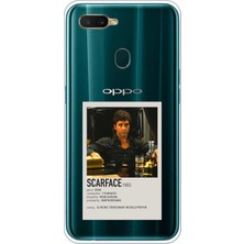TechTree Oppo A5S-AX7-A12 Uyumlu Scarface Mini Poster Tasarımlı Baskılı Silikon Kılıf