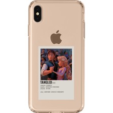 TechTree iPhone Xs Max Uyumlu Rapunzel Tangled Tasarımlı Baskılı Silikon Kılıf