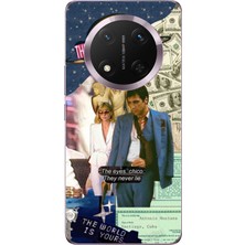 TechTree Honor Magic 7 Lite Uyumlu Elvira Hancock & Tony Montana Tasarımlı Baskılı Silikon Kılıf