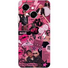 TechTree Tecno Spark Go 1 Uyumlu Blackpink Kolaj Baskılı Silikon Kılıf