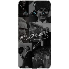 TechTree Realme 11 Pro-Pro Plus Uyumlu Kemal Atatürk Imza Baskılı Silikon Kılıf