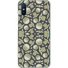 TechTree Redmi 9A Uyumlu Minik Yodalar Duvar Kağıdı Baskılı Silikon Kılıf