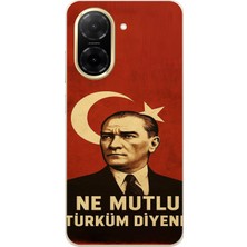 TechTree Redmi A5 Uyumlu Ne Mutlu Türkiye Bayrak Atatürk Baskılı Silikon Kılıf