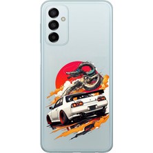 TechTree Samsung Galaxy M14 Uyumlu Gtr Güneş Ejderha Tasarımlı Baskılı Silikon Kılıf