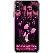 TechTree iPhone x - Xs Uyumlu Blackpink Poster Baskılı Silikon Kılıf