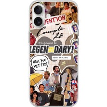 TechTree iPhone 16 Plus Uyumlu Retro Gazete How I Met Your Mother Tasarımlı Baskılı Silikon Kılıf