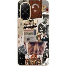 TechTree Redmi A5 Uyumlu Atatürk Cumhuriyet Kolaj Baskılı Silikon Kılıf