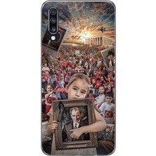 TechTree Samsung Galaxy A70 Uyumlu Anıtkabir Atatürk Portre Baskılı Silikon Kılıf