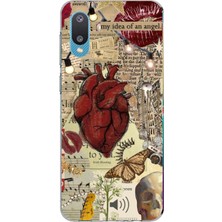 TechTree Samsung Galaxy A02 Uyumlu Vampire Diaries Vintage Baskılı Silikon Kılıf