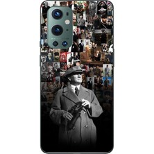TechTree Oneplus 9 Pro Uyumlu Atatürk Portre Kolaj Baskılı Silikon Kılıf