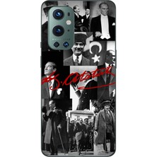 TechTree Oneplus 9 Pro Uyumlu Kırmızı Mustafa Kemal Atatürk Imza Baskılı Silikon Kılıf