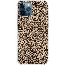 TechTree iPhone 12 Pro Max Uyumlu Leopar Tasarımlı Baskılı Silikon Kılıf