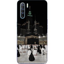 TechTree Oppo Reno 3 - A91 Uyumlu Kabe Umre Baskılı Silikon Kılıf