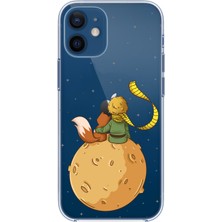 TechTree iPhone 12 Mini Uyumlu Küçük Prens Gezegen Boa Tasarımlı Baskılı Silikon Kılıf